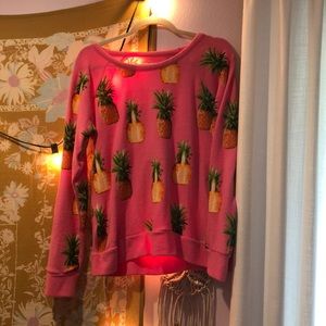 NWOT Chaser Pineapple Sweatshirt